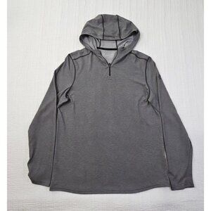 Under Armour Hoodie Men's M Grey Heatgear Threadborne Athleticwear EUC LN LS